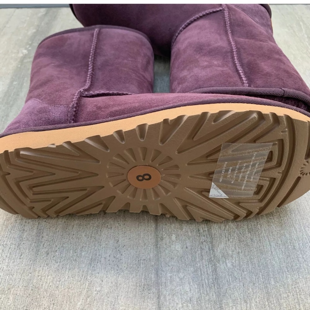 NWT UGG Purple Genuine Shearling Lined Boots - Picture 6 of 7